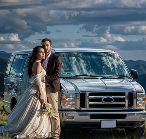 Wedding shuttle service Fresh Track Transportation Colorado